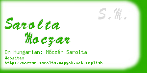 sarolta moczar business card